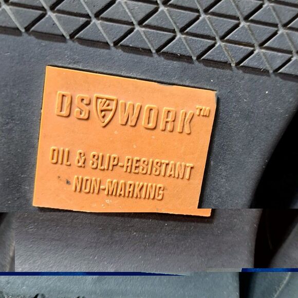 DS SLIP & OIL RESISTANT NON MARK BLACK MEMORY FOAM CASUAL SHOES MENS SIZE 10.5M - Picture 8 of 9